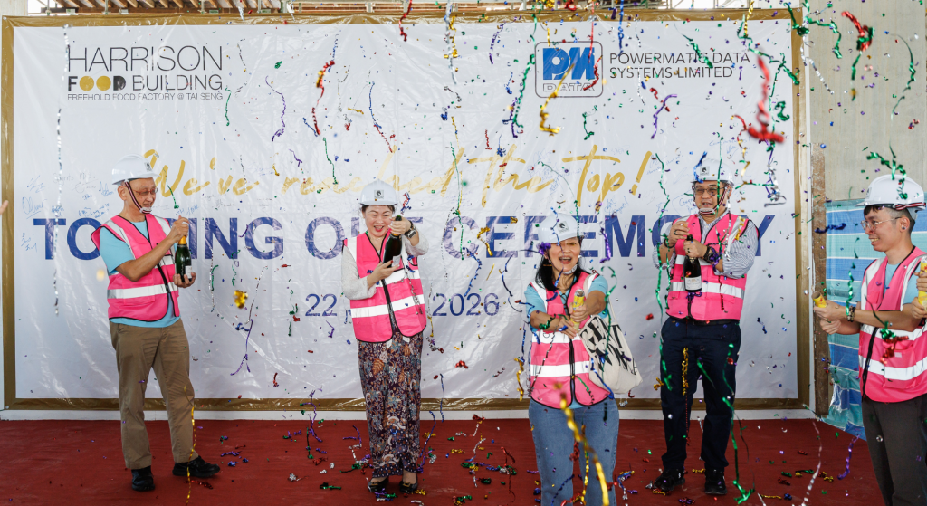 Powermatic Celebrates Topping Out Milestone for Harrison Food Building